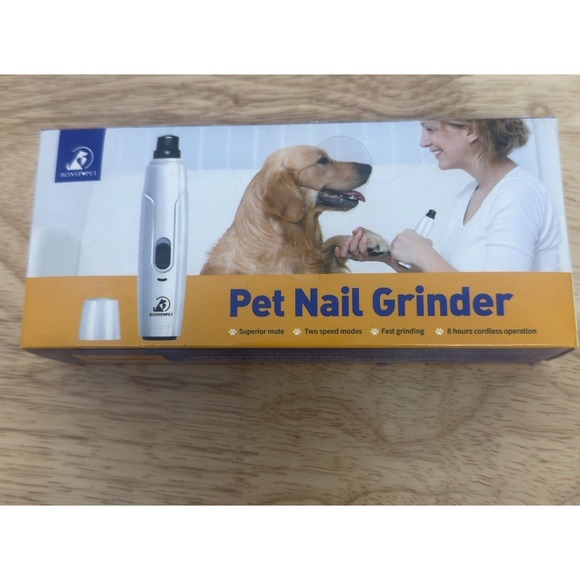 Bonve Pet Dog Nail Grinder, Upgraded‎ Cat Dog Nail Trimmers Super Quiet #48 New - Picture 1 of 6